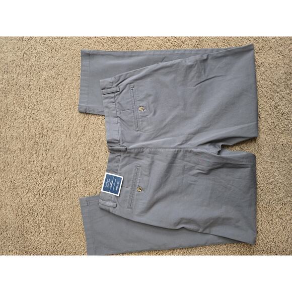 Club Room Chino Pant 4-Way Stretch Comfort Waist 33 Waist 32 Length NWT Gray men - Picture 6 of 6
